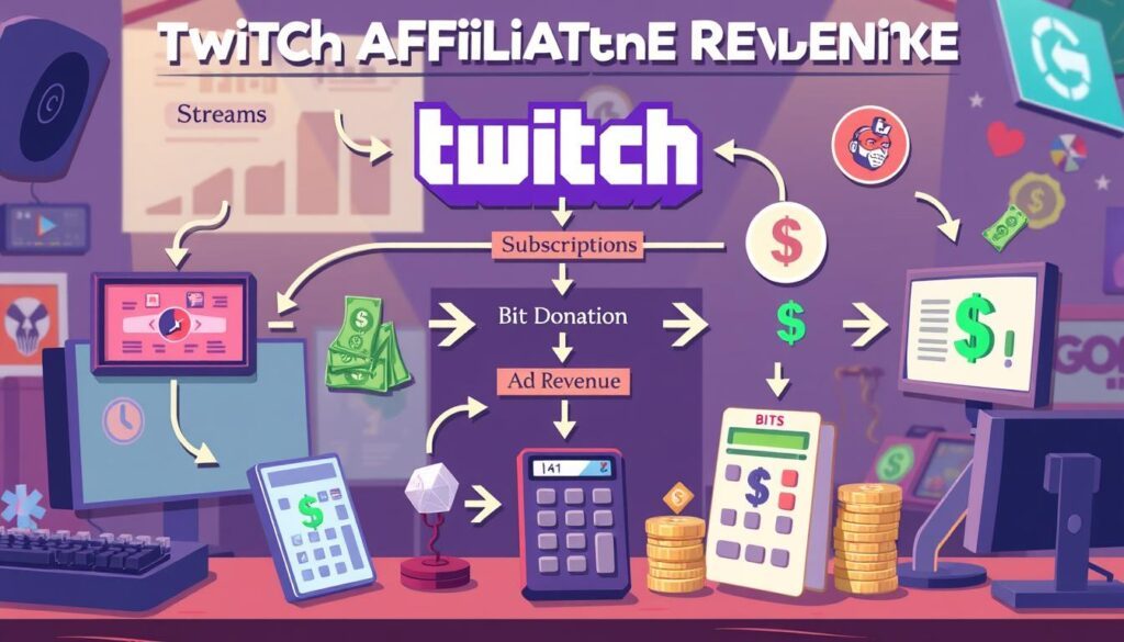 twitch affiliate revenue calculation