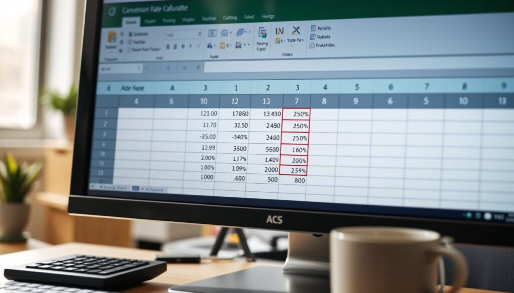 Conversion Rate Calculation in Excel