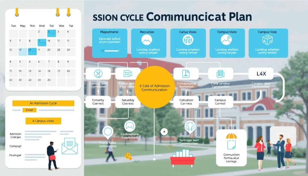 admission cycle communication plans